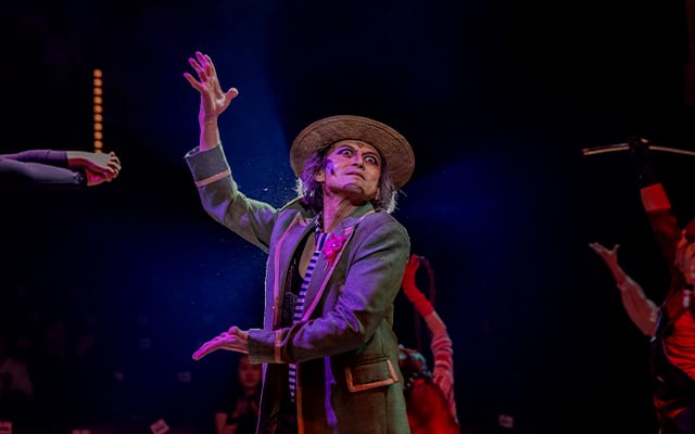 Jon Santos as The Boss in Side Show. Photo courtesy of The Sandbox Collective.